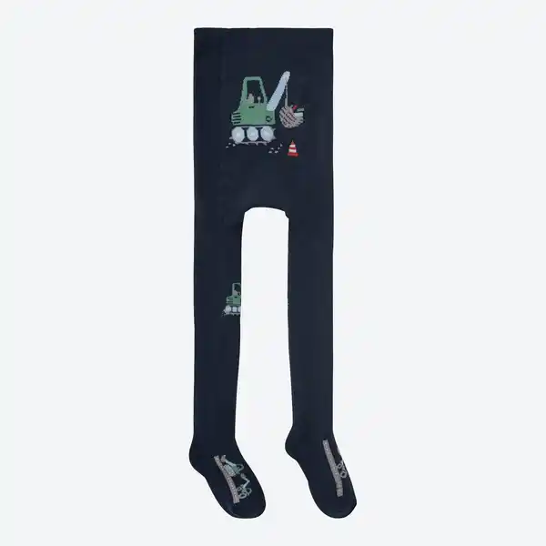 Bild 3 von Baby-Jungen-Thermostrumpfhose mit Bagger-Motiv