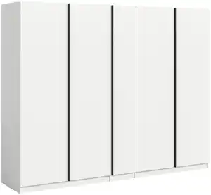 Drehtürenschrank OAKLAND ca.230x183x53cm Weiß, Weiß