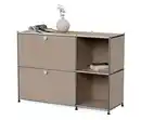 Bild 1 von Sideboard Metall »CN3« mit 2 Klappenfächern, taupe