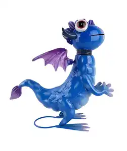 Garten Deko-Drache, hellblau melange