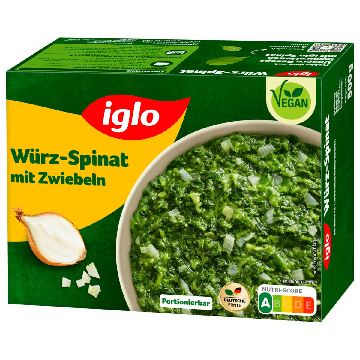 Bild 1 von Iglo Würzspinat mit Zwiebeln 500g