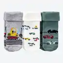 Bild 1 von Baby-Jungen-Frottee-Socken, 3er-Pack