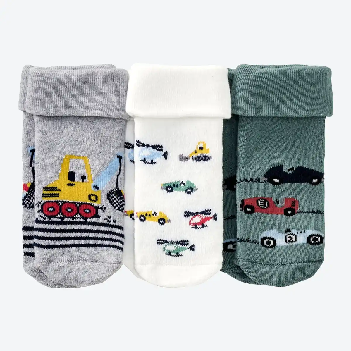 Bild 1 von Baby-Jungen-Frottee-Socken, 3er-Pack