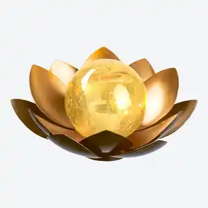 Solar-Leuchte "Lotusblüte", Ø ca. 12 cm