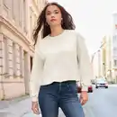 Bild 1 von Damen-Sweatshirt mit Ballon-Optik am Saum