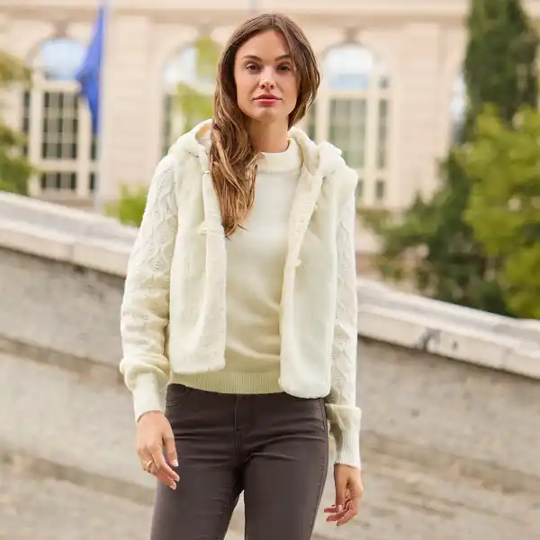 Bild 3 von Damen-Pullover mit Musterung am Ärmel