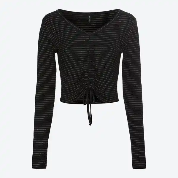 Bild 3 von Damen-Langarmshirt mit Lurex-Streifen