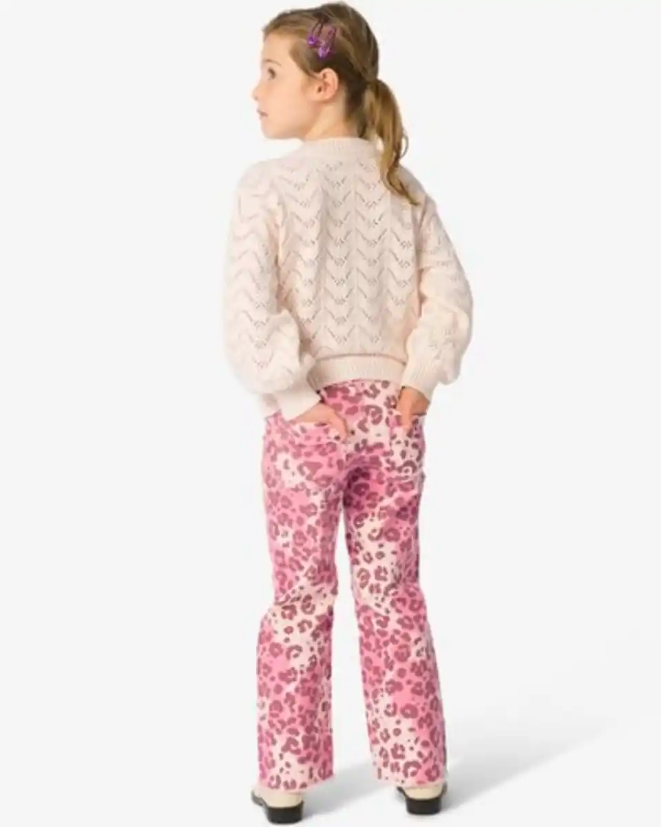Bild 4 von Kinderjeans weit, Tiere rosa