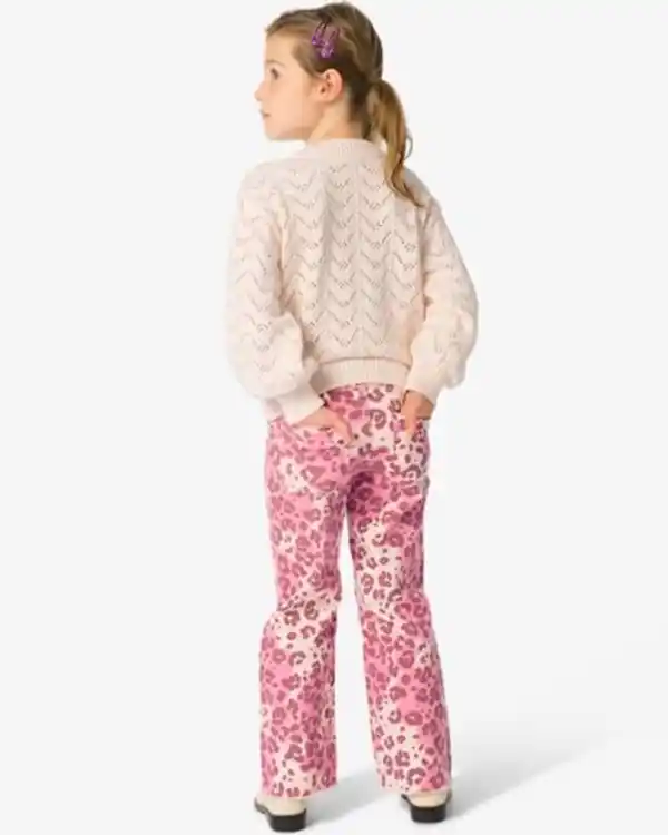 Bild 4 von Kinderjeans weit, Tiere rosa