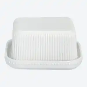 Butterdose aus Porzellan, ca. 12x8 cm