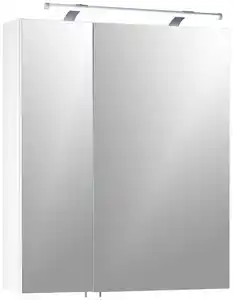 Spiegelschrank Dorina 600 mit LED Weiß 2-türig