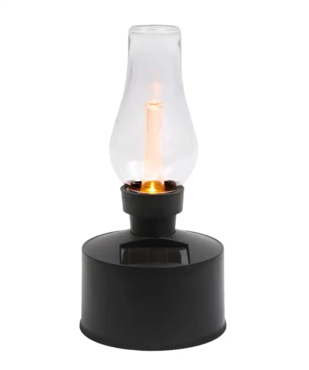 Bild 1 von Solarleuchte mit Glasaufsatz, schwarz