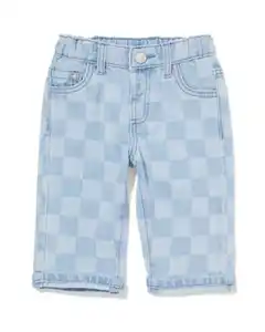 Babyhose Farbblöcke, bequeme Passform jeansfarben
