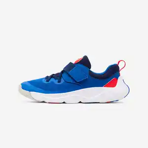 DECATHLON Sportschuhe Kinder Klettverschluss und elastische Schnürung - Playful Fast blau