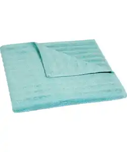 Duschtuch mit Streifenstruktur, blau