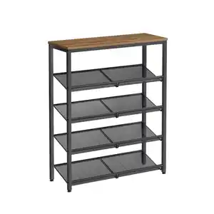 Regal Braun/Schwarz ca. 75x93x28 cm, Braun, Schwarz