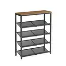 Bild 1 von Regal Braun/Schwarz ca. 75x93x28 cm, Braun, Schwarz