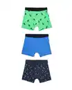 Bild 1 von Kinder-Boxershorts aus Baumwollstretch – 3 Stück blau