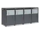 Bild 1 von Mülltonnenbox, grau, 4er