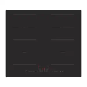 Glaskeramikkochfeld IN4-2FZSA Schwarz, Schwarz