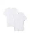 Bild 2 von 2er-Pack Herren-T-Shirts, Regular Fit, V-Ausschnitt, extralang weiß