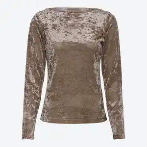 Damen-Langarmshirt aus Samt