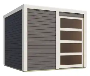 Karibu Gerätehaus »Quentin 1« mit Schiebetür und Dacheindeckung, 19 mm