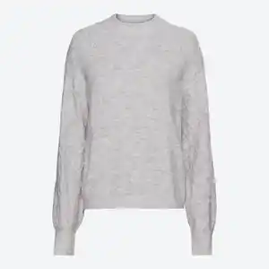 Damen-Pullover mit Musterung am Ärmel