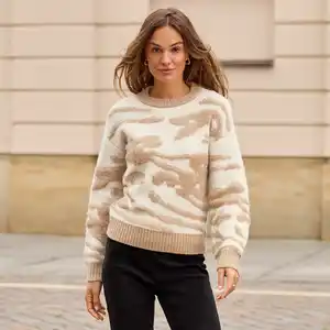Damen-Pullover mit Jacquard-Muster
