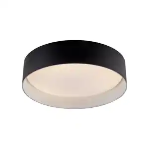 Schöner Wohnen Led-Deckenleuchte SW Tavoli, Schwarz, Metall, Kunststoff, 28.5x7x28.5 cm, Schutzklasse I (Erdungsanschluss), 3 Helligkeitsstufen, Lampen & Leuchten, Innenbeleuchtung, Leuchten nach R