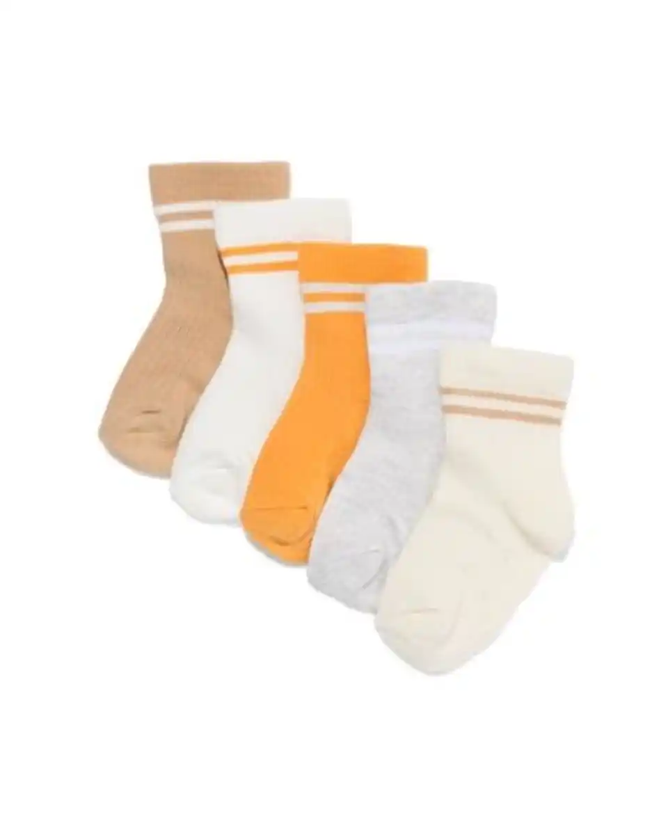 Bild 1 von Babysocken gestreift – 5 Paar beige