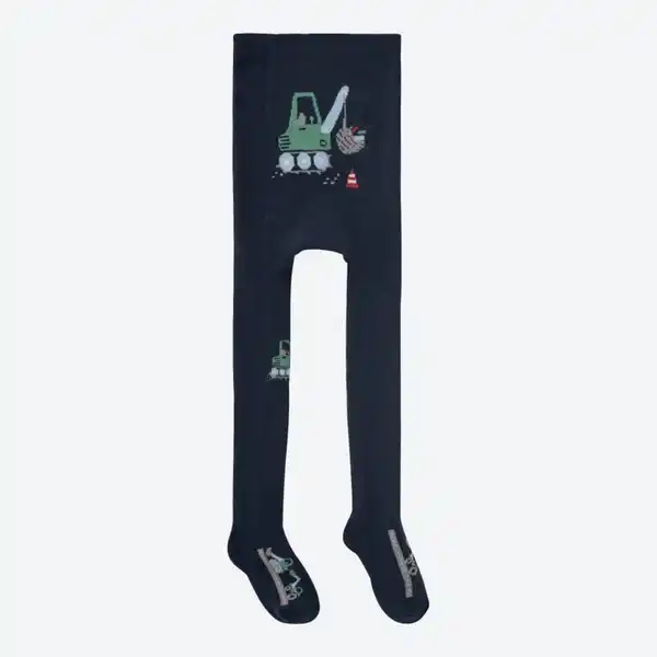 Bild 2 von Baby-Jungen-Thermostrumpfhose mit Bagger-Motiv