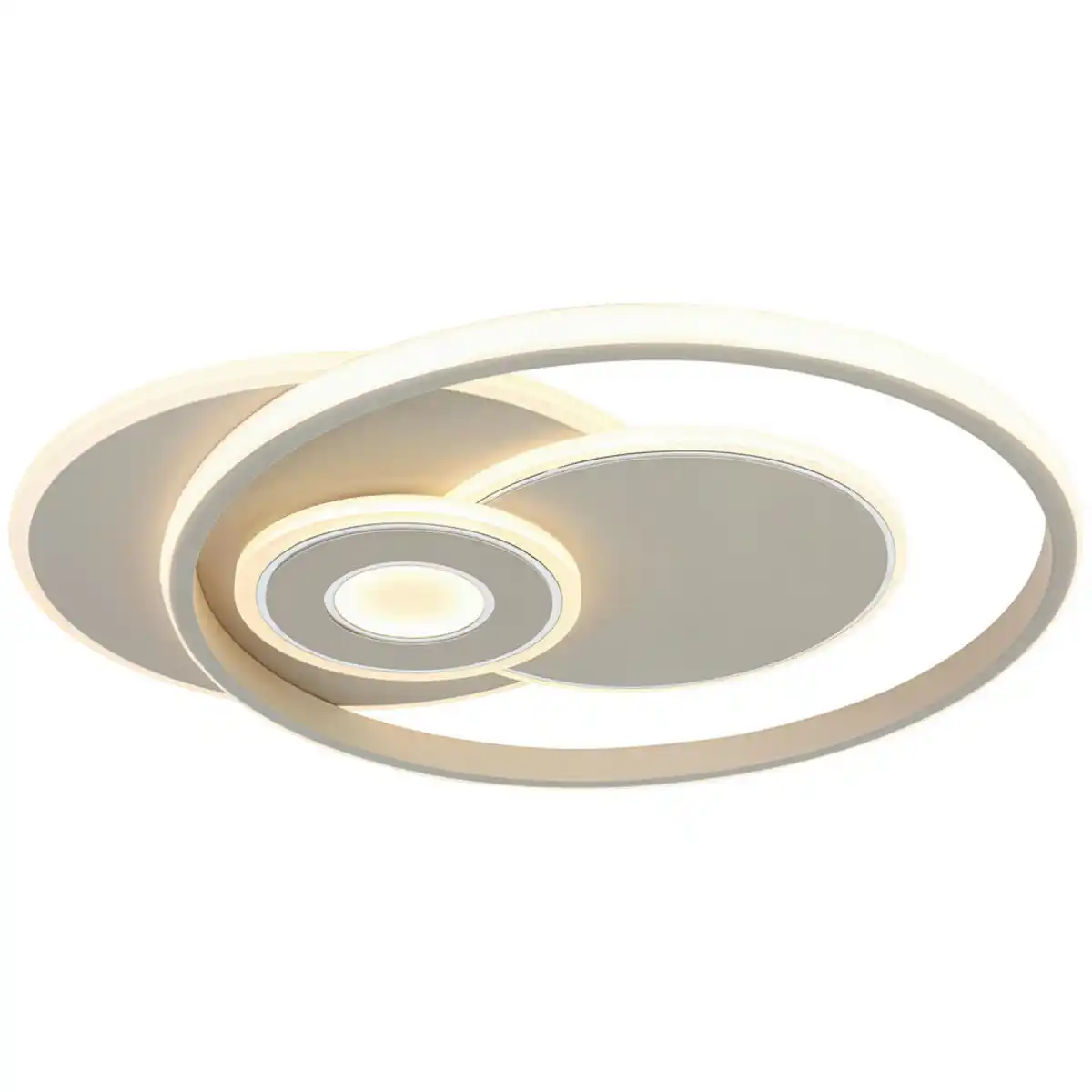 Bild 1 von Novel Deckenleuchte, Weiß, Sand, Metall, Kunststoff, 42.5x6.5x50 cm, Lampen & Leuchten, Innenbeleuchtung, Deckenleuchten, E