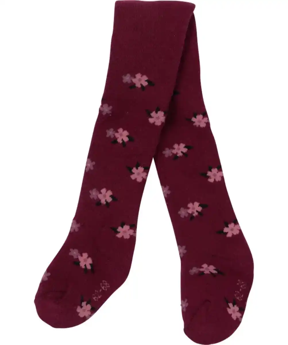 Bild 1 von Frottee-Strumpfhose mit Muster, dunkelrot