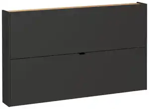 Hängeschuhschrank Ameca Graphitfarben/Eichefarben, Graphitfarben, Eichefarben