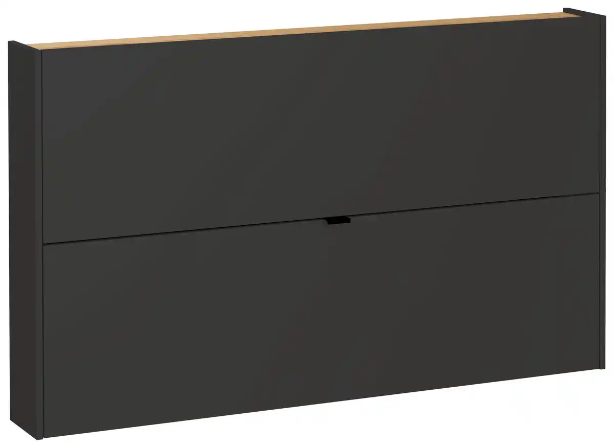 Bild 1 von Hängeschuhschrank Ameca Graphitfarben/Eichefarben, Graphitfarben, Eichefarben