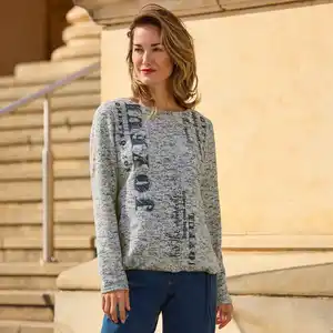 Damen-Pullover mit modischem Druck