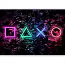 Bild 1 von Fototapete Fun Symbols Multicolor/Schwarz, Multicolor, Schwarz