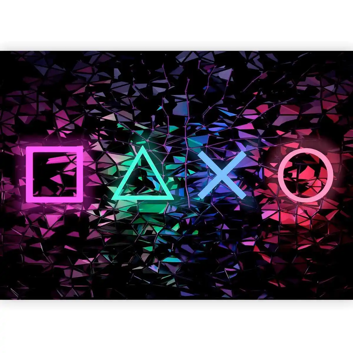 Bild 1 von Fototapete Fun Symbols Multicolor/Schwarz, Multicolor, Schwarz