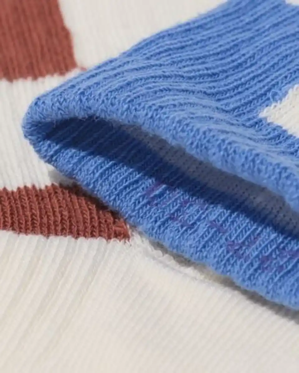 Bild 2 von Kindersöckchen gerippt mit Farbkontrast – 5 Paar beige