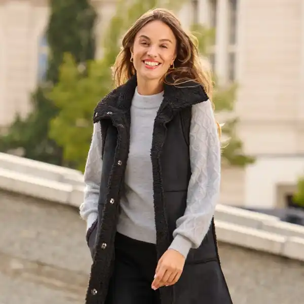 Bild 2 von Damen-Pullover mit Musterung am Ärmel