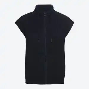 Damen-Strickweste ärmellos mit Reißverschluss