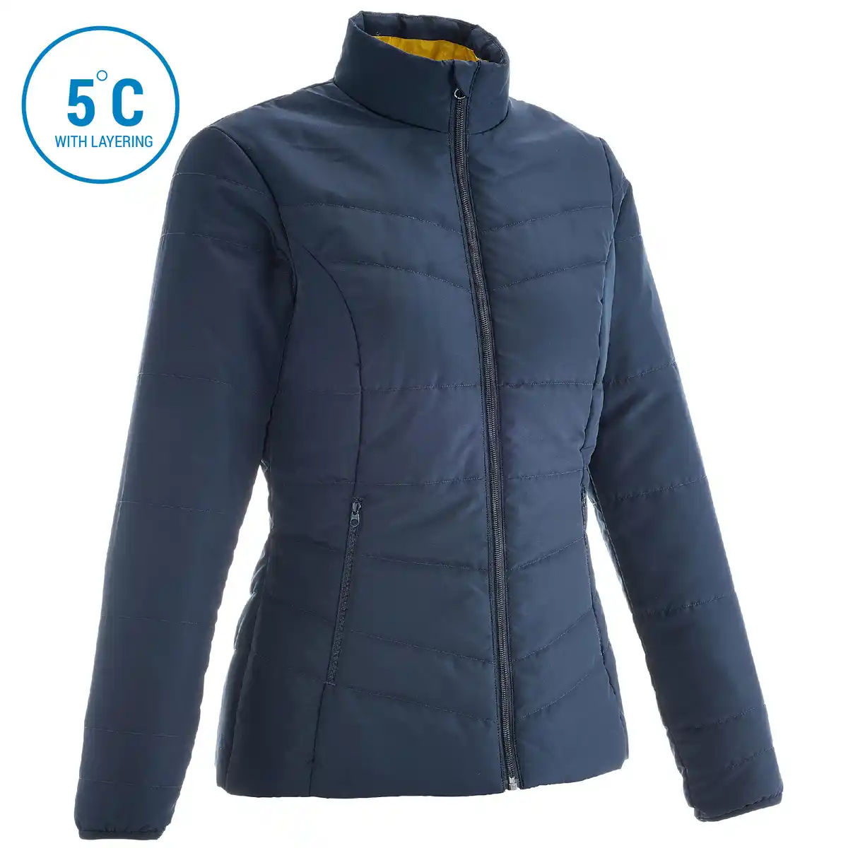Bild 1 von FORCLAZ Wattierte Jacke Damen bis 5 °C Trekking - MT50 blau