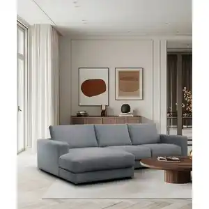 Mid.you Ecksofa Vigo, Graugrün, Textil, Ottomane links, L-Form, 172 cm, Made in EU, Wohnzimmer, Sofas & Couches, Wohnlandschaften, Ecksofas