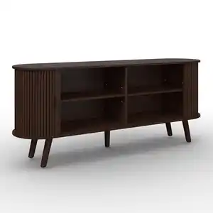 Sideboard Ennio Walnussfarben Echtholz/MDF, Walnussfarben