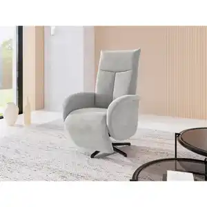 Sit & More Relaxsessel Glendale E, Silber, Textil, 75x112x82 cm, Goldenes M, Oeko-Tex® Standard 100, Made in Europe, DGM-Klimapakt, Relaxfunktion, Liegefunktion, Sitzfläche 360° drehbar, gepolster