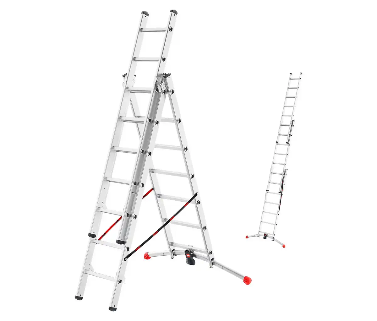 Bild 1 von Hailo 3-teilige Alu-Kombileiter, 3x7