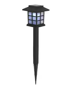 Solarleuchte Haus, schwarz