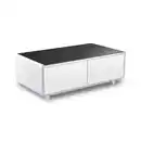 Bild 1 von Caso Design Getränkekühlschrank Sound & Cool, Weiß, Metall, Kunststoff, Glas, F, 130.5x46x70 cm, CE, Küchen, Küchenelektrogeräte, Kühl- & Gefrierschränke, Kühlschränke, F