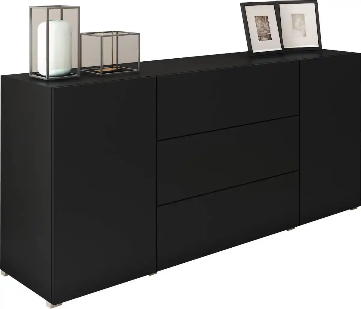 Bild 1 von Sideboard Berlin 150 Schwarz ca. 150x68x38,5cm, Schwarz